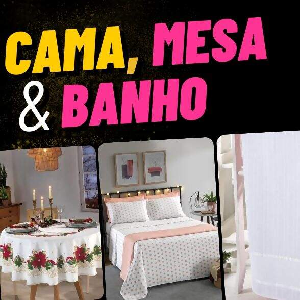 Cama, mesa e banho