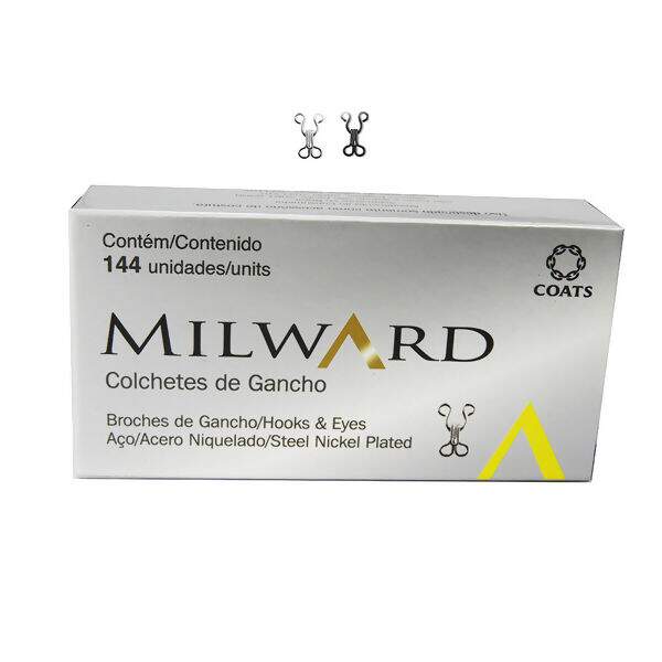 Colchetes de Gancho Milward Corrente N1 144 Unidades