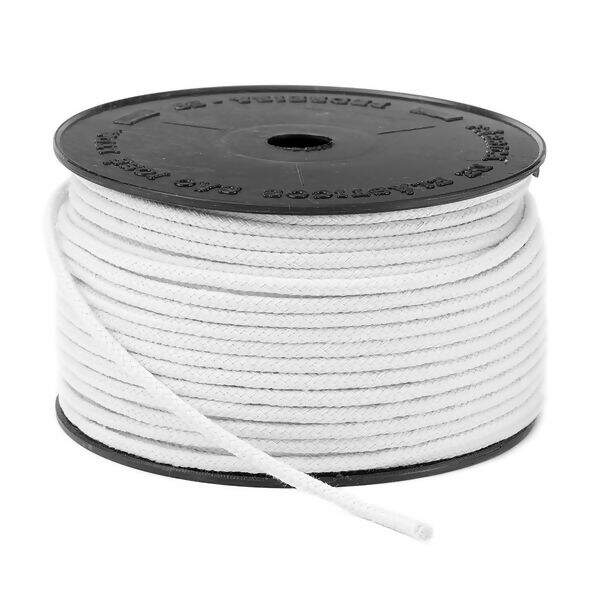 Cordão de Algodão Trançado Branco 03mm São José 50m 