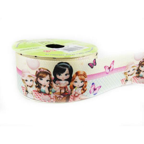 Fita Gorgurão Estampado 38mm Art Fitas N°09 10m - G607