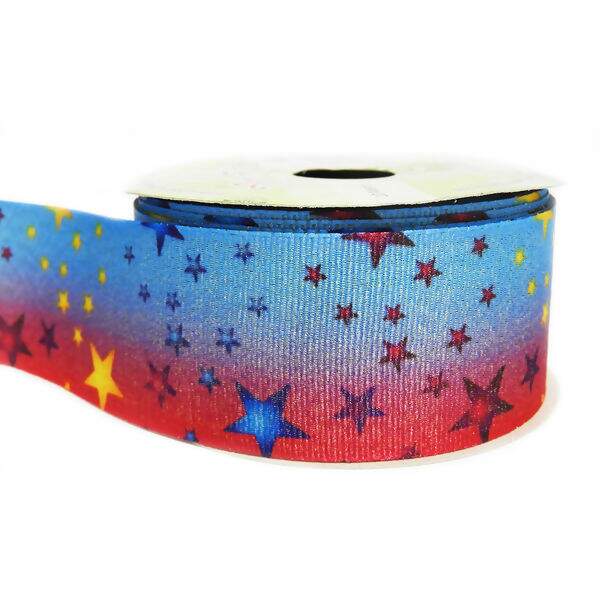 Fita Gorgurão Estampado C/ Lurex 38mm Art Fitas N°09 10m - L015