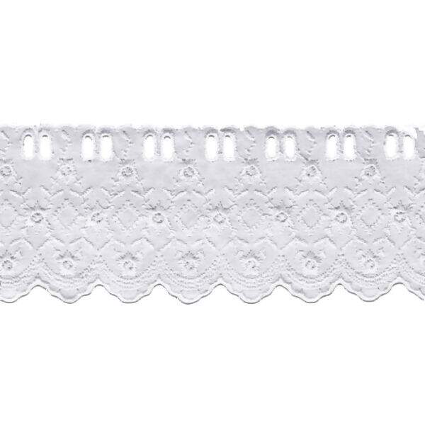 Bordado Inglês c/ Passa Fitas 7,5cm ArtePunto PP022 13,7m