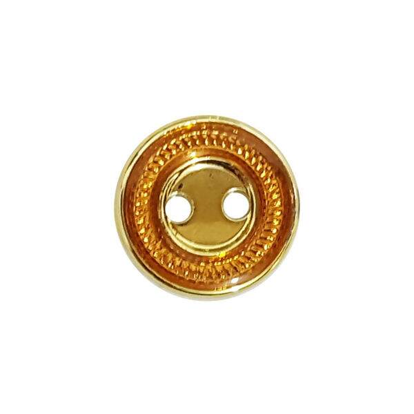 Botão Resina Dourado 2 Furos Ref.9781 KR Tam.20  C/ 25 Unidades