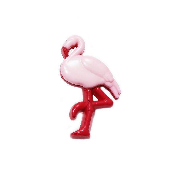 Botão Infantil 057 Flamingo Com Pé Ref.6131 KR  C/ 25 Unidades