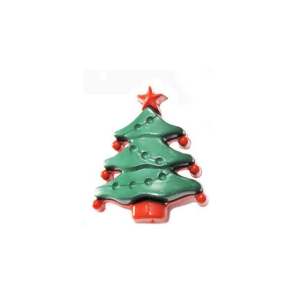 Botão Infantil 023 Arvore Natal Com Pé Ref.6029 KR  C/ 25 Unidades