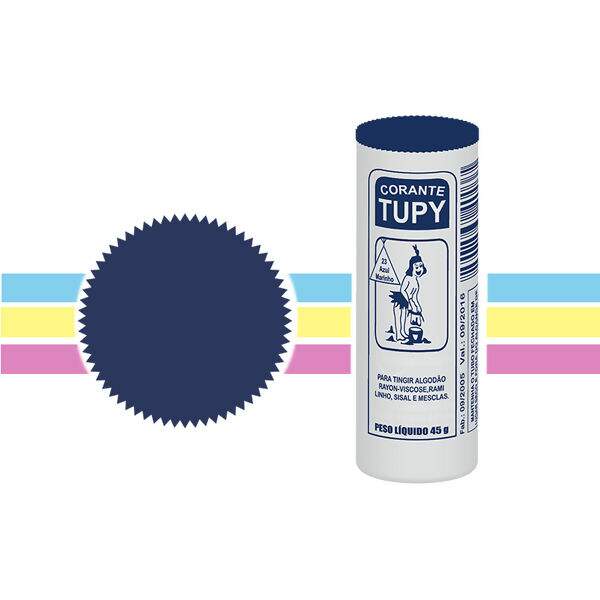 Corante Tupy Algodão 45g - Embalagem c/ 6 Un