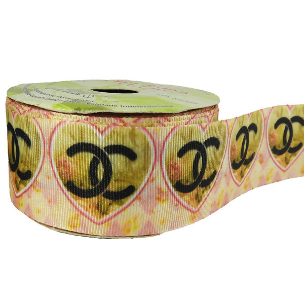 Fita Gorgurão Estampado 38mm Art Fitas N°09 10m - G1784