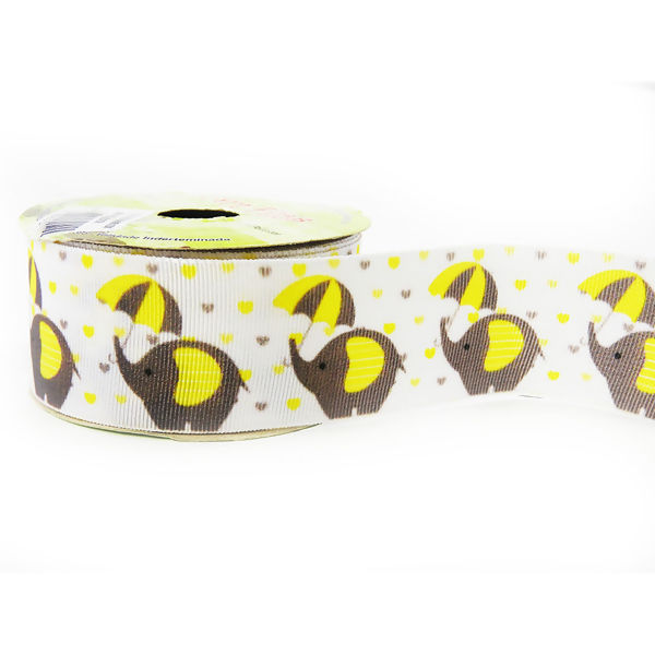 Fita Gorgurão Estampado 38mm Art Fitas N°09 10m - G1205