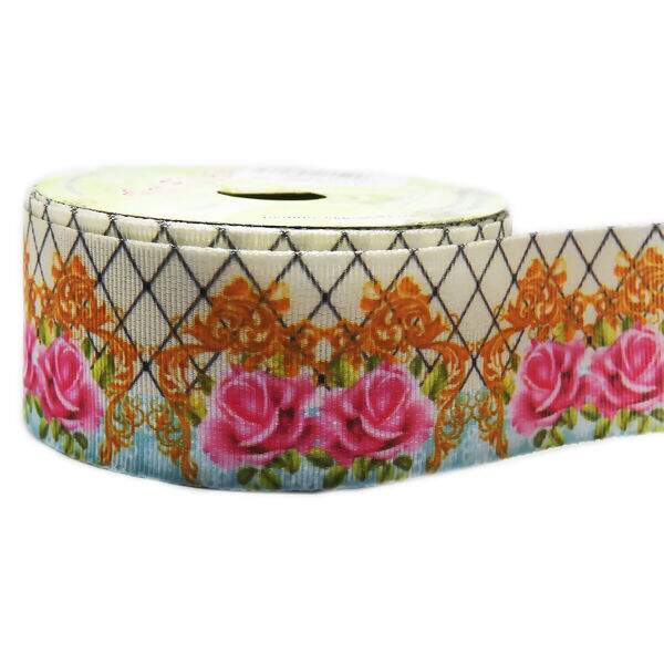 Fita Gorgurão Estampado 38mm Art Fitas N°09 10m - G1482