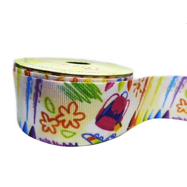 Fita Gorgurão Estampado 38mm Art Fitas N°09 10m - G156