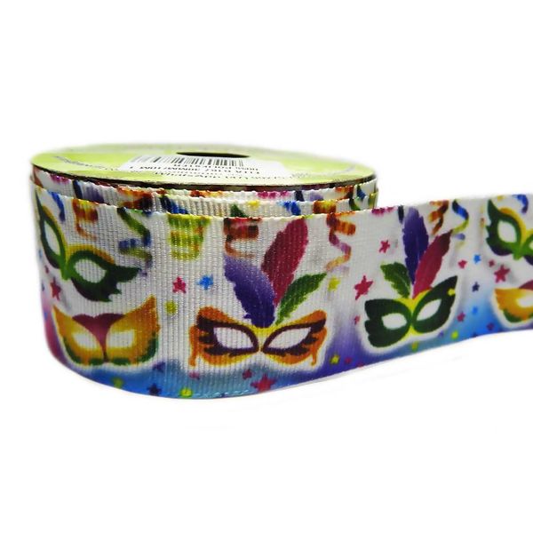 Fita Gorgurão Estampado 38mm Art Fitas N°09 10m - G167