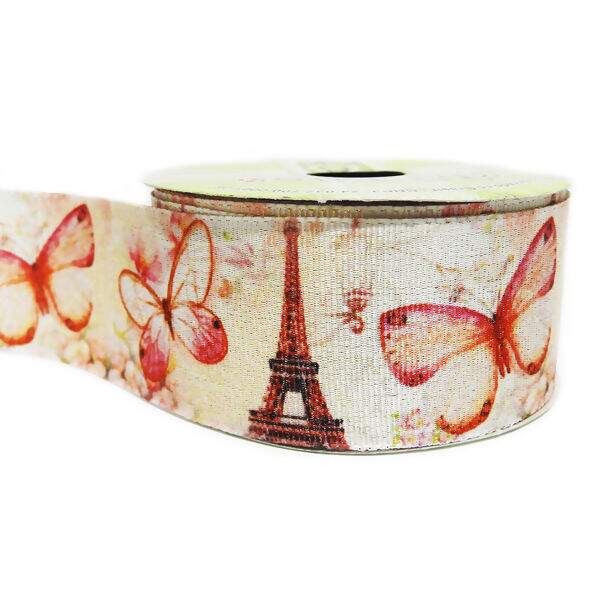 Fita Gorgurão Estampado C/ Lurex 38mm Art Fitas N°09 10m - L018
