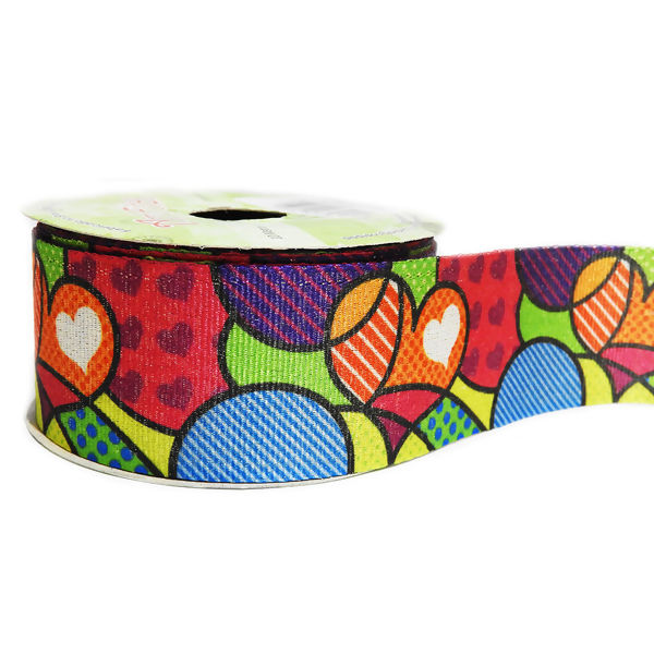 Fita Gorgurão Estampado C/ Lurex 38mm Art Fitas N°09 10m - L033