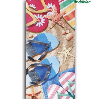 Toalha Praia Dohler Velour - Sandals - 76x152cm