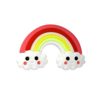 Aplique de silicone para laços arco iris