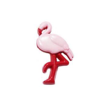 Botão Infantil 057 Flamingo Com Pé Ref.6131 KR  C/ 25 Unidades