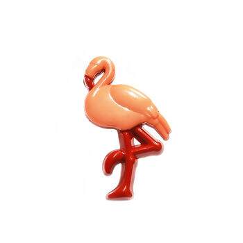 Botão Infantil 094 Flamingo Com Pé Ref.6131 KR  C/ 25 Unidades