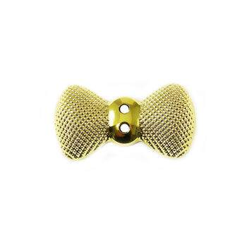 Botão 112 Laçinho Dourado 2 Furos Ref.9945 KR  C/ 25 Unidades