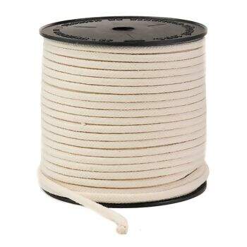 Cordão de Algodão Trançado Crú 05mm São José 50m 