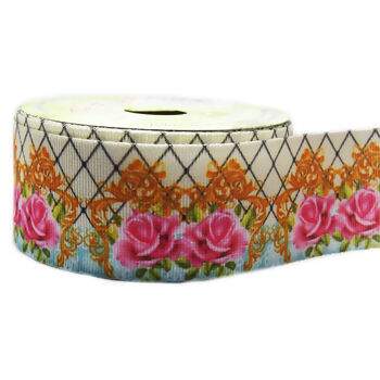 Fita Gorgurão Estampado 38mm Art Fitas N°09 10m - G1482