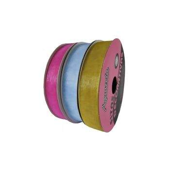 Fita Organza Cristal 15mm FOP010 - Aquarela N°03 10m 