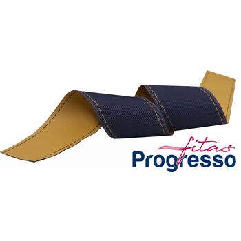 Fita Gorgurão Jeans Pespontada JP 37mm Progresso N°09 10m