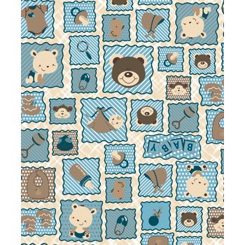 Tecido Tricoline Patchwork