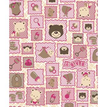 Tecido Tricoline Patchwork